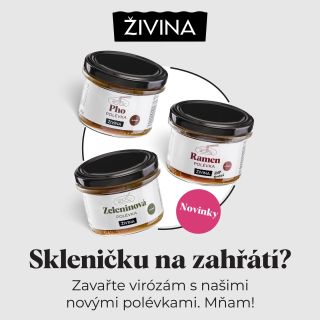 Skleničku na zahřátí? Zavařte virózám s našimi novými polévkami. Mňam! 🌱🤧 👉 Více na zivina.cz